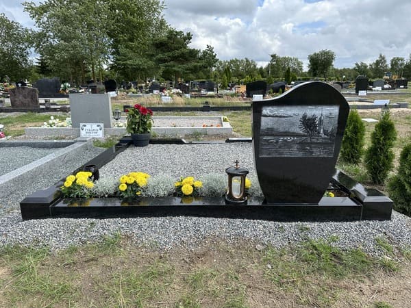 Благоустройство могилы - до/после